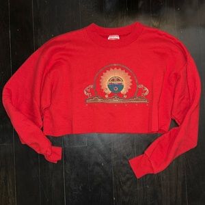 Vintage crop crewneck